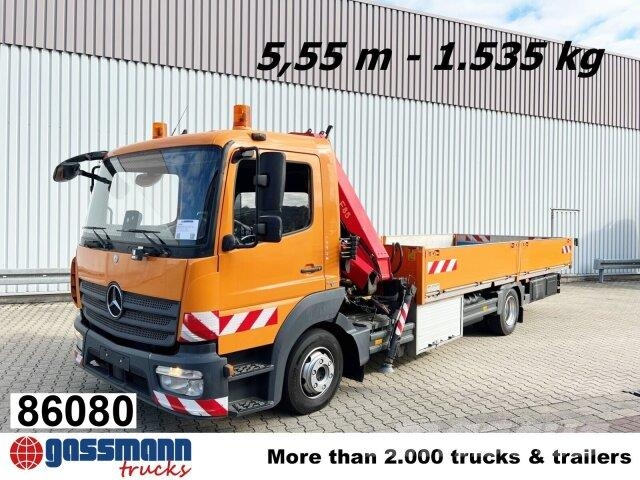Mercedes-Benz Atego 1023 L 4x2 mit Kran Fassi F85B.0.21 Flatbed / Dropside trucks