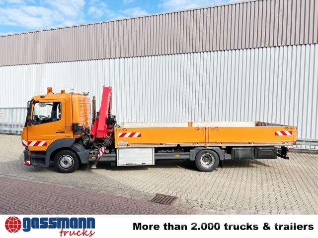 Mercedes-Benz Atego 1023 L 4x2 mit Kran Fassi F85B.0.21 Flatbed / Dropside trucks