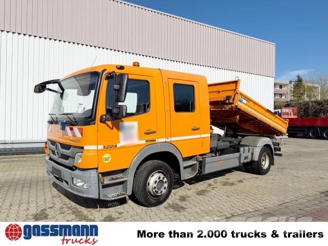 Mercedes-Benz Atego 1224 4x2 Doka, EEV, Kran Palfinger PC2700 B, 傾卸式卡車