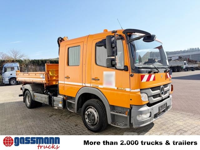 Mercedes-Benz Atego 1224 4x2 Doka, EEV, Kran Palfinger PC2700 B, 傾卸式卡車
