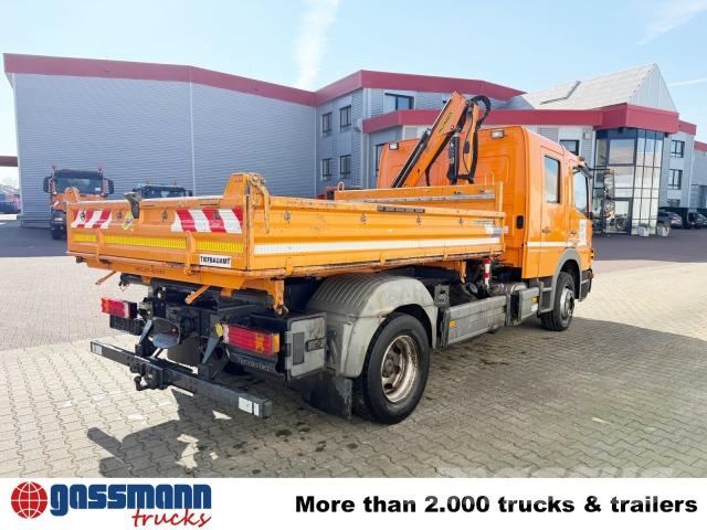Mercedes-Benz Atego 1224 4x2 Doka, EEV, Kran Palfinger PC2700 B, 傾卸式卡車