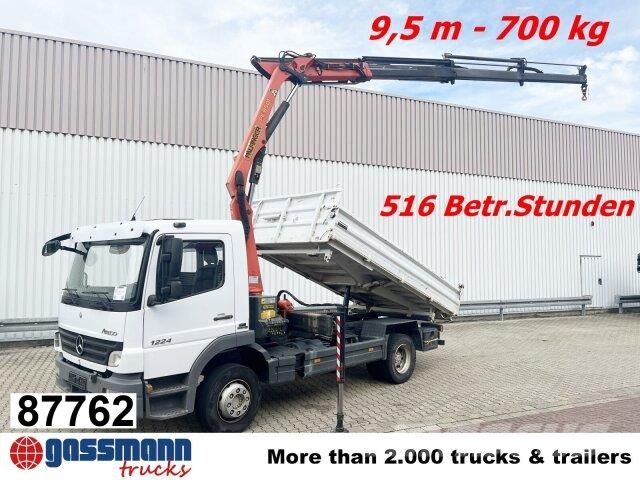 Mercedes-Benz Atego 1224 KK 4x2, 2x AHK, Kran Palfinger PK8501 傾卸式卡車