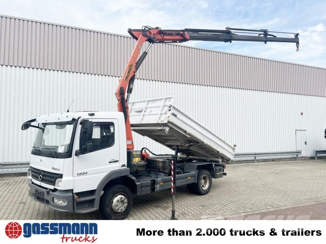 Mercedes-Benz Atego 1224 KK 4x2, 2x AHK, Kran Palfinger PK8501 傾卸式卡車
