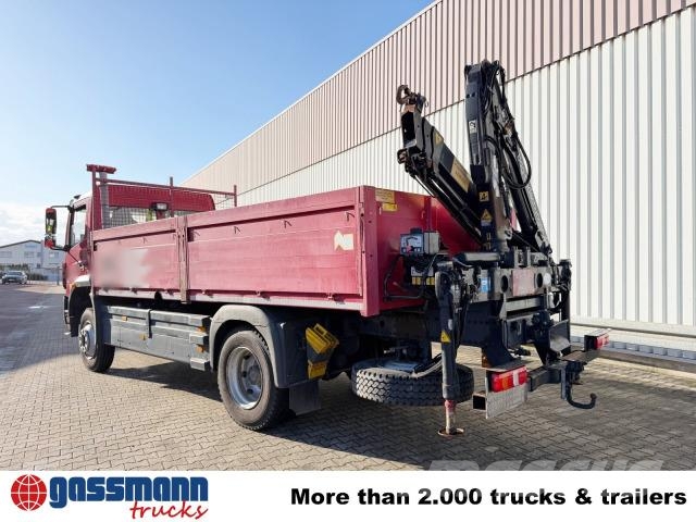 Mercedes-Benz Atego 1323 A 4x4, Heckkran Hiab 055 B-2 CL, 2x AHK Flatbed / Dropside trucks