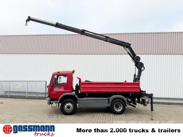 Mercedes-Benz Atego 1523 AK 4x4, Heckkran Hiab 085-3, 傾卸式卡車