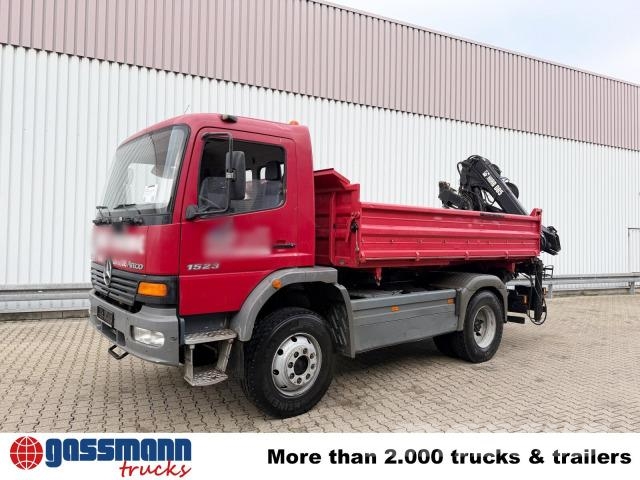 Mercedes-Benz Atego 1523 AK 4x4, Heckkran Hiab 085-3, 傾卸式卡車