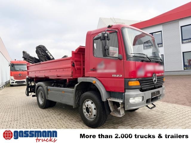 Mercedes-Benz Atego 1523 AK 4x4, Heckkran Hiab 085-3, 傾卸式卡車