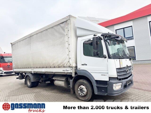 Mercedes-Benz Atego 1530 L 4x2 mit LBW Dhollandia Pritschenwagen/Pritschenwagen mit Seitenklappe