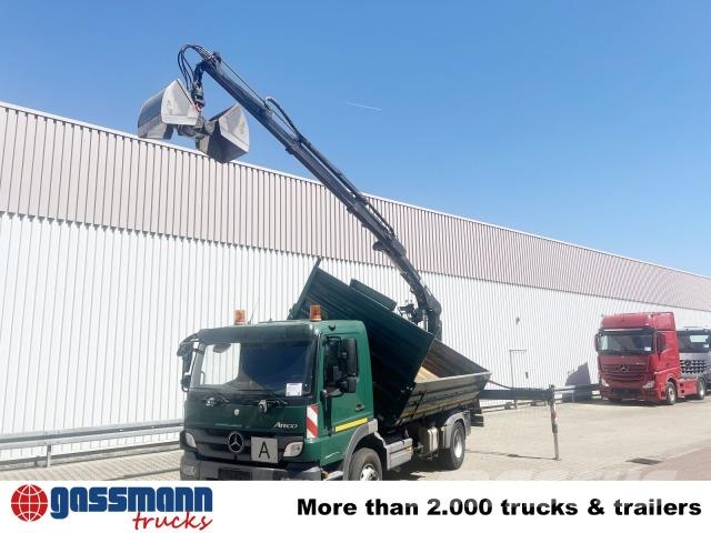 Mercedes-Benz Atego 1624/27 4x2, Heckkran Hiab 099 BS-2 HiDuo, 傾卸式卡車