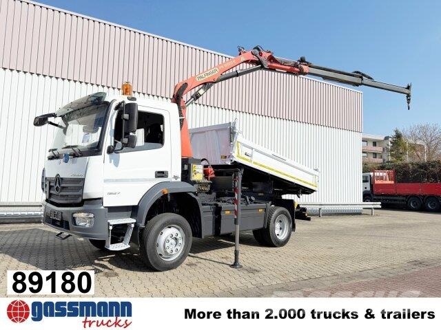 Mercedes-Benz Atego 1627/30 AK 4x4 mit Kran Palfinger PK8501-K 傾卸式卡車
