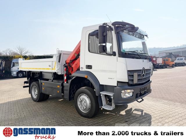 Mercedes-Benz Atego 1627/30 AK 4x4 mit Kran Palfinger PK8501-K 傾卸式卡車