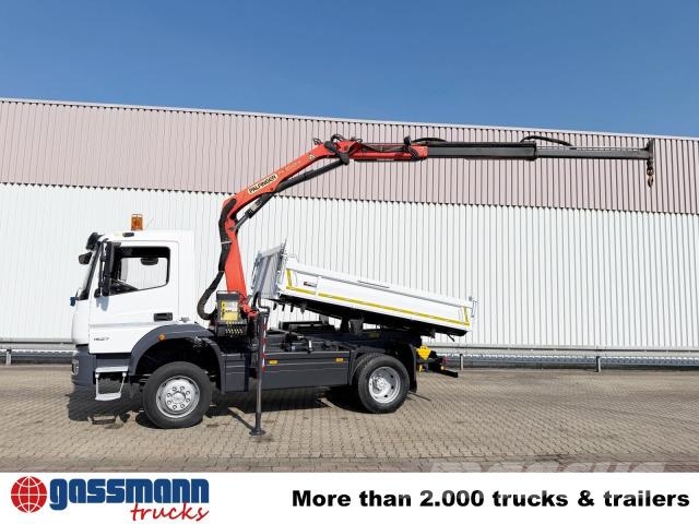 Mercedes-Benz Atego 1627/30 AK 4x4 mit Kran Palfinger PK8501-K 傾卸式卡車