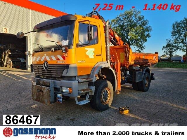 Mercedes-Benz Atego 1823 AK 4x4, Winterdienstausstattung, Kran 傾卸式卡車