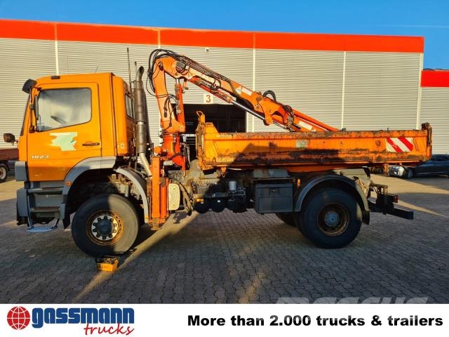 Mercedes-Benz Atego 1823 AK 4x4, Winterdienstausstattung, Kran 傾卸式卡車