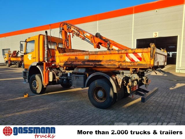 Mercedes-Benz Atego 1823 AK 4x4, Winterdienstausstattung, Kran 傾卸式卡車