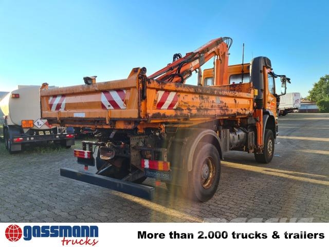 Mercedes-Benz Atego 1823 AK 4x4, Winterdienstausstattung, Kran 傾卸式卡車