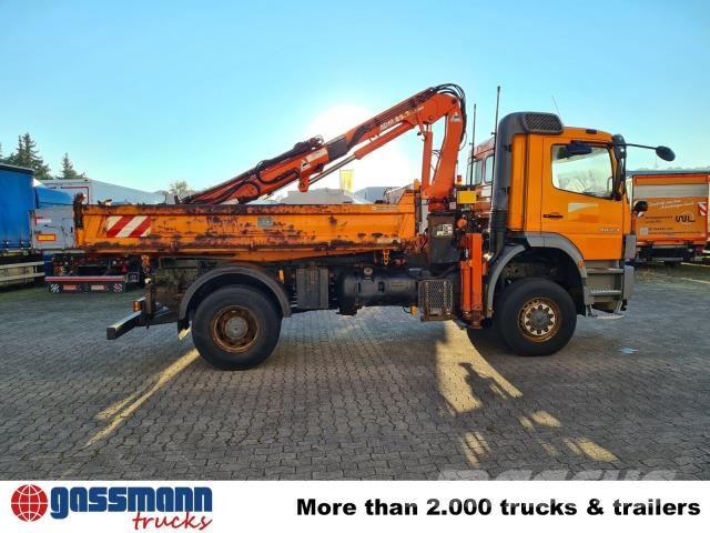 Mercedes-Benz Atego 1823 AK 4x4, Winterdienstausstattung, Kran 傾卸式卡車