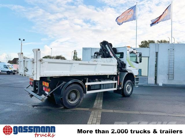 Mercedes-Benz Atego 1823AK 4x4, Kran HIAB, Bordmatik 傾卸式卡車