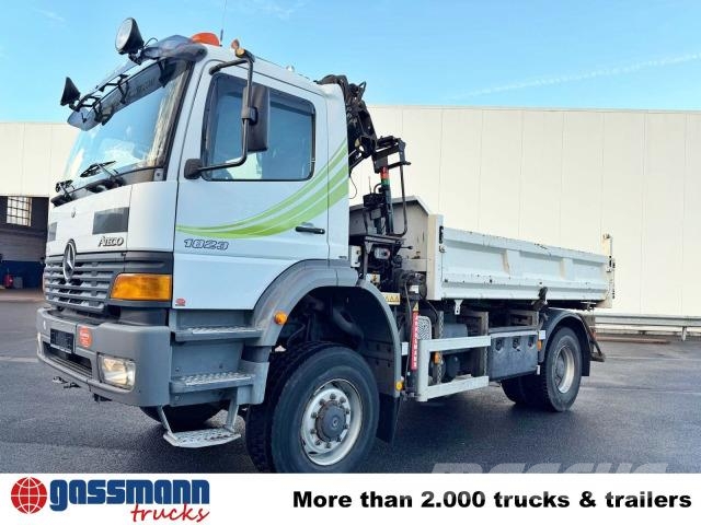 Mercedes-Benz Atego 1823AK 4x4, Kran HIAB, Bordmatik 傾卸式卡車