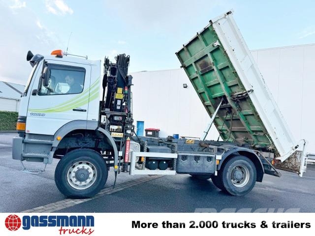 Mercedes-Benz Atego 1823AK 4x4, Kran HIAB, Bordmatik 傾卸式卡車