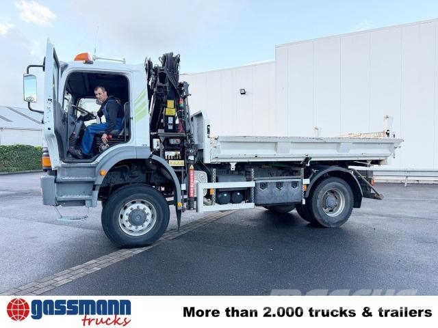 Mercedes-Benz Atego 1823AK 4x4, Kran HIAB, Bordmatik 傾卸式卡車