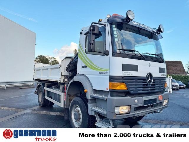 Mercedes-Benz Atego 1823AK 4x4, Kran HIAB, Bordmatik 傾卸式卡車