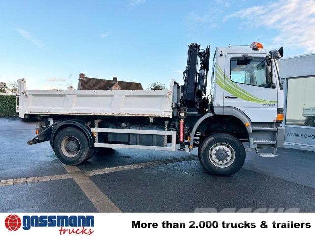 Mercedes-Benz Atego 1823AK 4x4, Kran HIAB, Bordmatik 傾卸式卡車