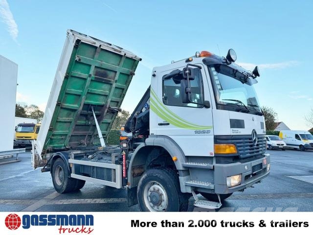 Mercedes-Benz Atego 1823AK 4x4, Kran HIAB, Bordmatik 傾卸式卡車