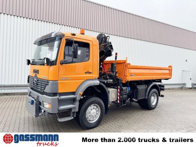 Mercedes-Benz Atego 1828 AK 4x4, Winterdienstausstattung, Kran 傾卸式卡車
