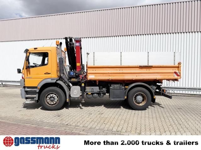Mercedes-Benz Atego 1828 K 4x2, Winterdienstausstattung, Kran 傾卸式卡車