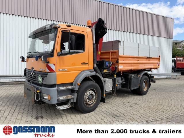 Mercedes-Benz Atego 1828 K 4x2, Winterdienstausstattung, Kran 傾卸式卡車