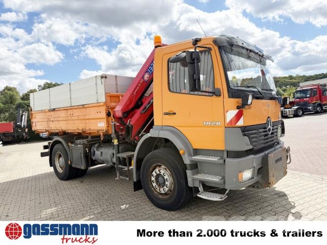 Mercedes-Benz Atego 1828 K 4x2, Winterdienstausstattung, Kran 傾卸式卡車