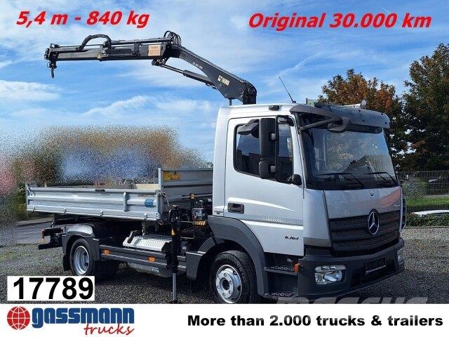 Mercedes-Benz Atego 3 1018 K 4x2 Hiab Kran 055 2 x AHK 自卸式货车