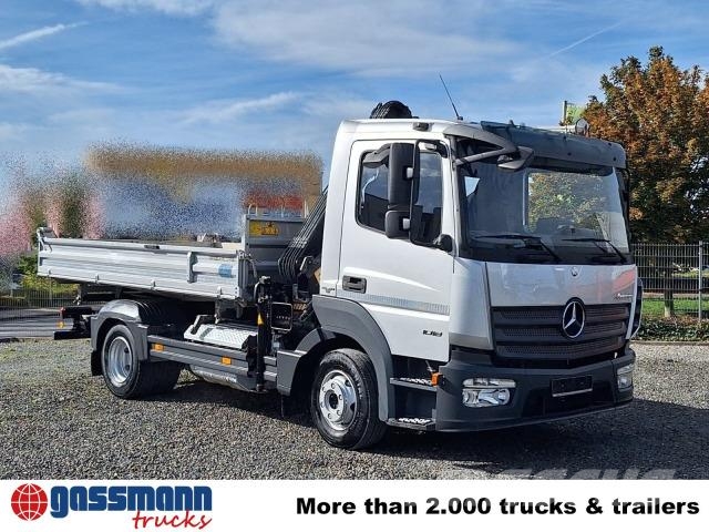 Mercedes-Benz Atego 3 1018 K 4x2 Hiab Kran 055 2 x AHK 自卸式货车
