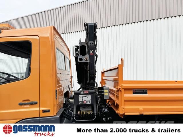 Mercedes-Benz Atego 815 K 4x2 mit Kran Hiab 055 B-1 CL 傾卸式卡車