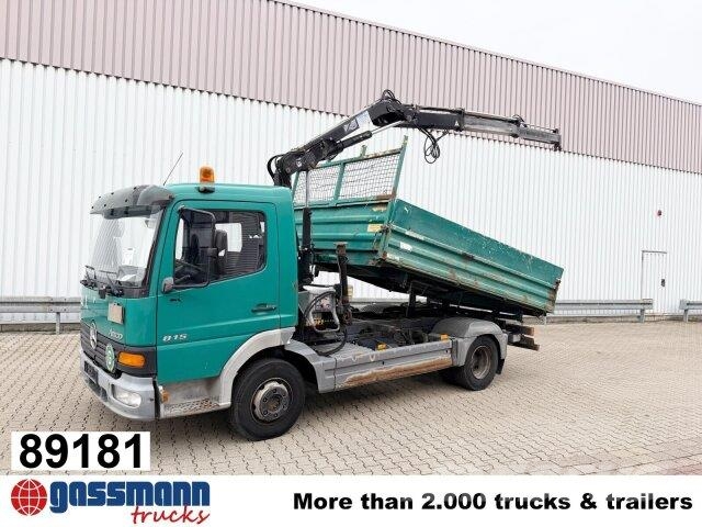 Mercedes-Benz Atego 815 K 4x2, Kran Hiab 066 B-2 CL, 2x AHK 傾卸式卡車