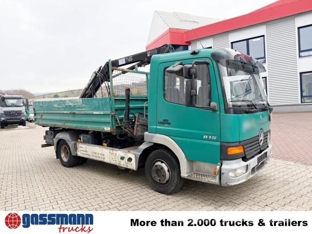 Mercedes-Benz Atego 815 K 4x2, Kran Hiab 066 B-2 CL, 2x AHK 傾卸式卡車