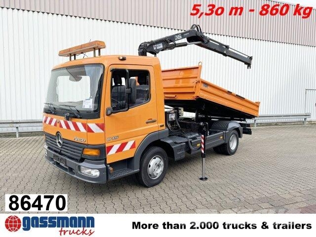Mercedes-Benz Atego 815 K 4x2 mit Kran Hiab 055 B-1 CL 傾卸式卡車