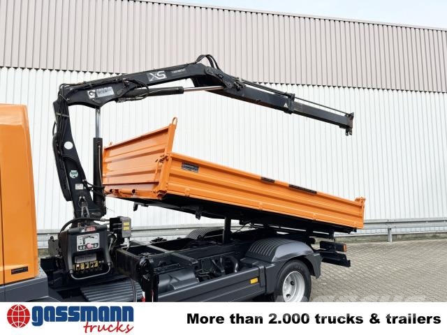 Mercedes-Benz Atego 815 K 4x2 mit Kran Hiab 055 B-1 CL 傾卸式卡車
