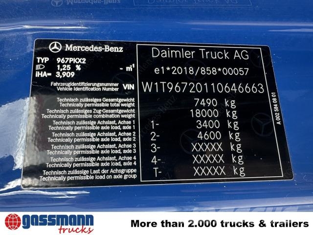 Mercedes-Benz Atego 816 K 4x2, 2x AHK, Meiller-Kipper, mehrfach Savivarčių priekabų vilkikai