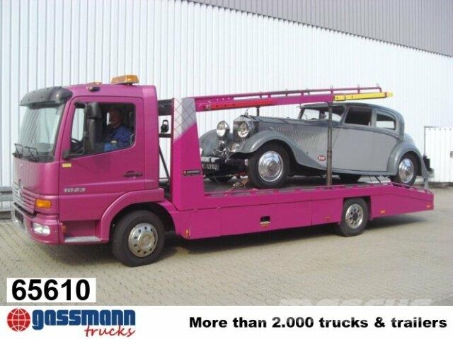 Mercedes-Benz Atego 817L 4x2, Autotransporter, 2x VORHANDEN! Autotransportere / Knæklad