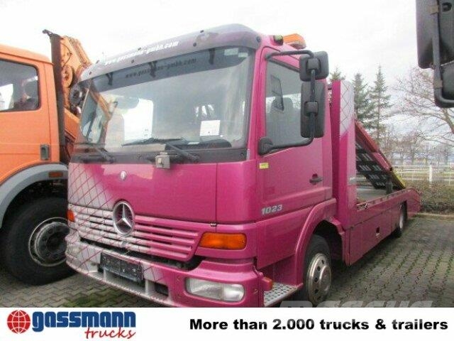Mercedes-Benz Atego 817L 4x2, Autotransporter, 2x VORHANDEN! Autotransportere / Knæklad