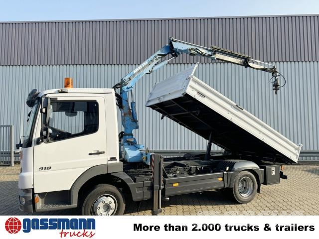 Mercedes-Benz Atego 818 K 4x2 mit Kran Atlas AK 50.1-A2 傾卸式卡車
