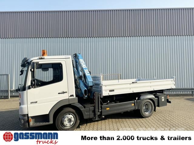 Mercedes-Benz Atego 818 K 4x2 mit Kran Atlas AK 50.1-A2 傾卸式卡車