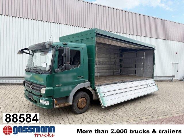 Mercedes-Benz Atego 818 L 4x2, Getränkekoffer, 2x AHK Box trucks