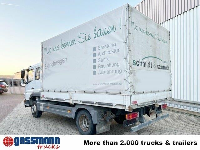 Mercedes-Benz Atego 822 4x2, Doka mit Kombisitzbank Flatbed / Dropside trucks