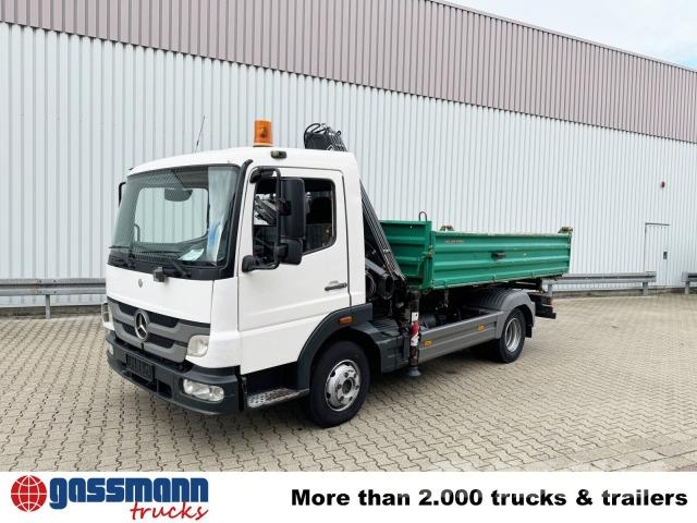 Mercedes-Benz Atego 918 KK 4x2, 2x AHK, Kran Fassi F65 傾卸式卡車
