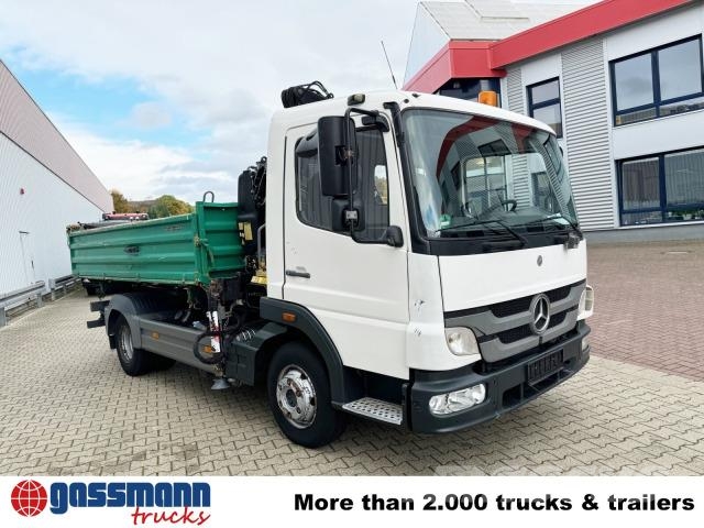 Mercedes-Benz Atego 918 KK 4x2, 2x AHK, Kran Fassi F65 傾卸式卡車