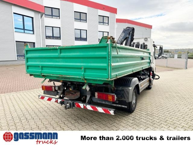 Mercedes-Benz Atego 918 KK 4x2, 2x AHK, Kran Fassi F65 傾卸式卡車
