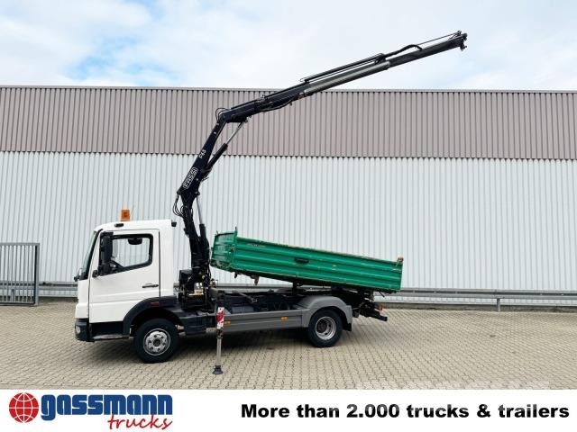 Mercedes-Benz Atego 918 KK 4x2, 2x AHK, Kran Fassi F65 傾卸式卡車